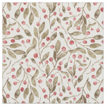 クリスマスウォーターカラーベリーと植物学