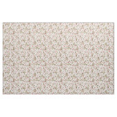 クリスマスウォーターカラーベリーと植物学 ファブリック (ファットクウォーター)