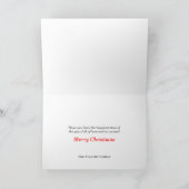 クリスマスウォーターカラーベリーと緑のリース シーズンカード (内部)