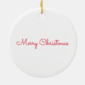 クリスマスウォーターカラーベルネーズマウンテンドッグ セラミックオーナメント (裏面)