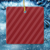 クリスマスウォーターカラーホリーベリーグリーンシンプルリー セラミックオーナメント