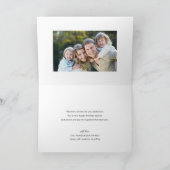 クリスマスウォーターカラーホリーリースフォトグリーティング シーズンカード (内部)