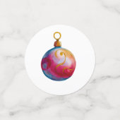 クリスマスウォーターカラーボーブルテーブルスキャッタ コンフェッティ (スモール正面)