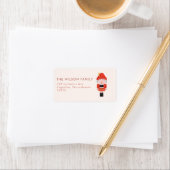 クリスマスウォーターカラーメリークリスマスアドレス ラベル (インサイチュ)