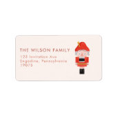 クリスマスウォーターカラーメリークリスマスアドレス ラベル (正面)