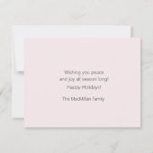 クリスマスウォーターカラーヴィンテージトラック冬のシーン (裏面)