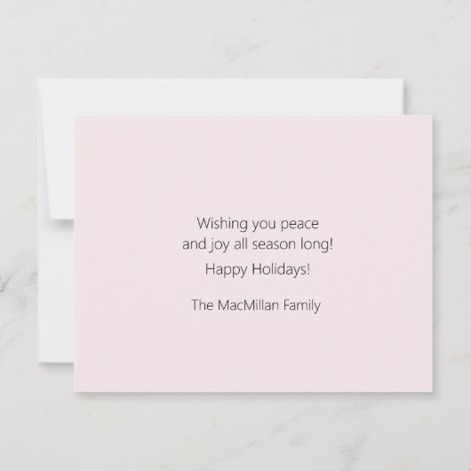 クリスマスウォーターカラーヴィンテージトラック冬のシーン (裏面)