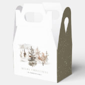 クリスマスウォーターカラー冬の風景愛用ボックス フェイバーボックス (オープン)