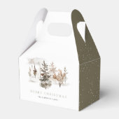 クリスマスウォーターカラー冬の風景愛用ボックス フェイバーボックス (正面サイド)