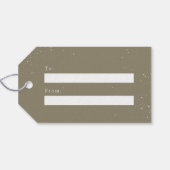 クリスマスウォーターカラー冬の風景 ギフトタグ (裏面横)