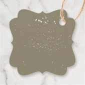 クリスマスウォーターカラー冬の風景 フェイバータグ (裏面)