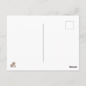 クリスマスウォーターカラー挨拶 ポストカード (裏面)