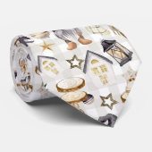 クリスマスウォーターカラー格言カントリーファームハウス ネクタイ (ロール)