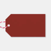 クリスマスウォーターカラー植物写真3 ギフトタグ (裏面横)