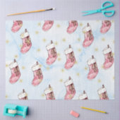 クリスマスウォーターカラー紙IIデザイン11 薄葉紙 (クラフト)