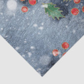 クリスマスウォーターカラー紙IIデザイン6 薄葉紙 (詳細)