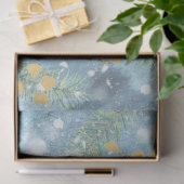 クリスマスウォーターカラー紙IIデザイン7 薄葉紙 (ギフト)