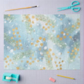 クリスマスウォーターカラー紙IIデザイン7 薄葉紙 (クラフト)