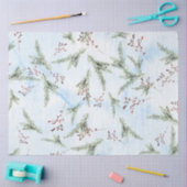 クリスマスウォーターカラー紙IIデザイン9 薄葉紙 (クラフト)