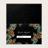 クリスマスウォーターカラー結婚ピネコンの座席 (外部フラット)