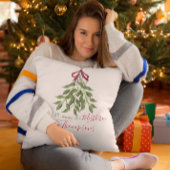 クリスマスウォーターカラー緑かわいいミステレメリートー クッション