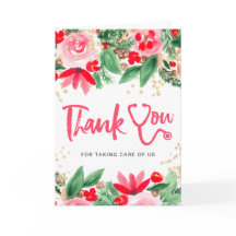 クリスマスウォーターカラー聴診器感謝していナースユー