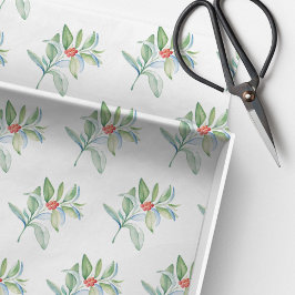 クリスマスウォーターカラー（マゼンタ） 薄葉紙