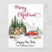 クリスマスウォーター色の冬のトラックムース予算 (正面)