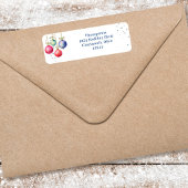 クリスマスウォーター色オーナメント差出人住所 ラベル