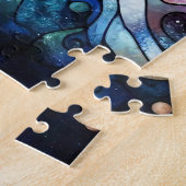 クリスマスウォーター色ステンドグラスパズル ジグソーパズル (側面)