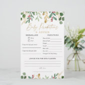 クリスマスウォーター色ベビー予測アドバイスカード (スタンド正面)