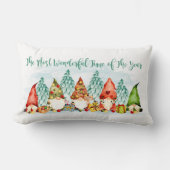 クリスマスウォーター色格言グループ ランバークッション (正面)