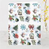 クリスマスウォーター色 カード (黄色い花)