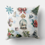 クリスマスウォーター色 クッション (裏面)