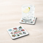 クリスマスウォーター色 コースター (右側)
