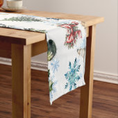 クリスマスウォーター色 ショートテーブルランナー (インサイチュ)