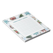 クリスマスウォーター色 ノートパッド (アングル)