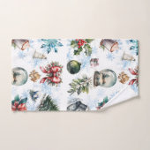 クリスマスウォーター色 バスタオルセット (ハンドタオル)