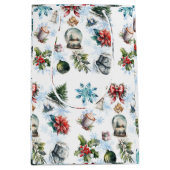 クリスマスウォーター色 ミディアムペーパーバッグ (正面)