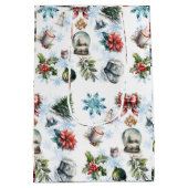 クリスマスウォーター色 ミディアムペーパーバッグ (裏面)