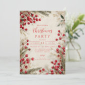 クリスマスウォーター赤と白色 招待状 (スタンド正面)