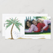 クリスマスウォーミングスパームツリービーチ シーズンカード (正面/裏面)