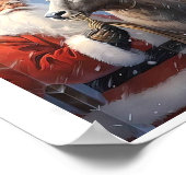 クリスマスウォールアートカードギフトシール食器 ポスター (角)