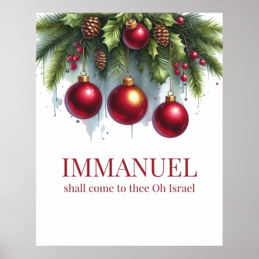 クリスマスウォールアート ポスター (正面)