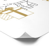 クリスマスウォールアートDYI名前をカスタムするおもしろいポスター ポスター (角)