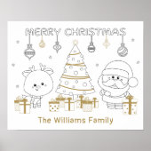 クリスマスウォールアートDYI名前をカスタムするおもしろいポスター ポスター (正面)