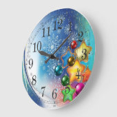 クリスマスウォール時計 ラージ壁時計 (傾斜)