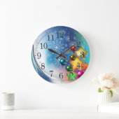 クリスマスウォール時計 ラージ壁時計 (ホーム)