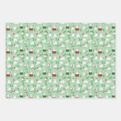 クリスマスウサギ ラッピングペーパーシート (正面)