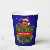 クリスマスウサギ 紙コップ (裏面)